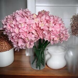10pcs Silk Hydrangea Bundle Artificial Flowers for Home Decor, Weddings & DIY